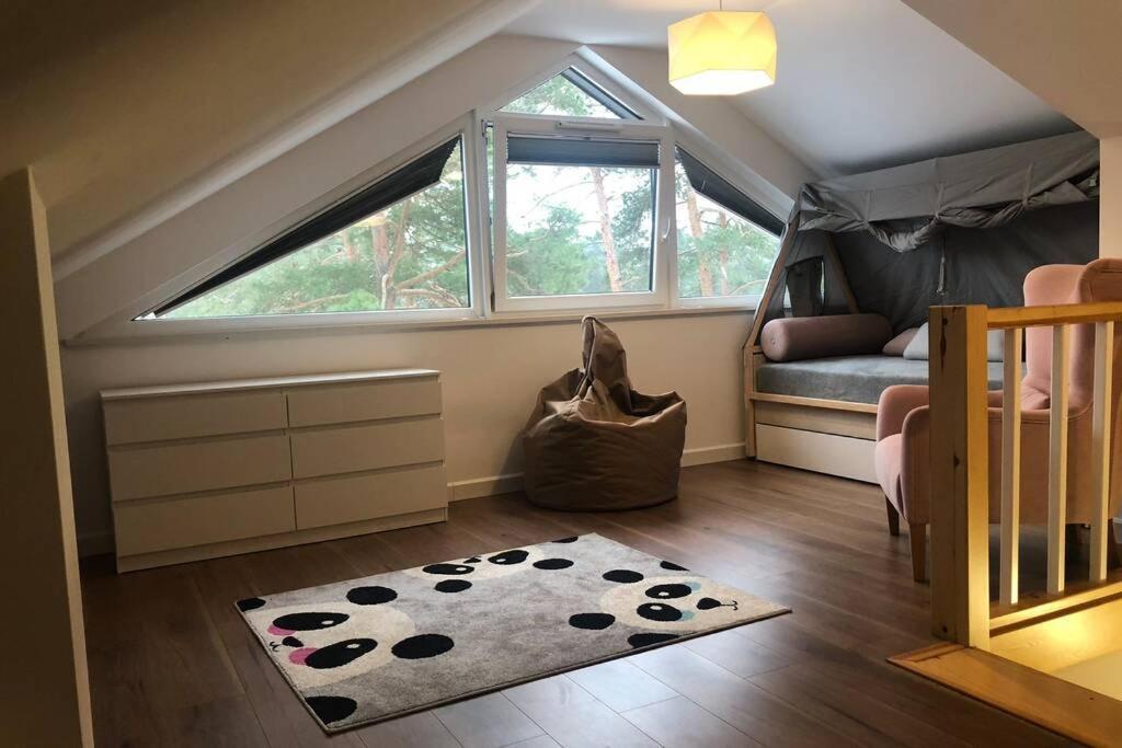 Dwupoziomowy Apartament Nad Jeziorem W Lesie Apartman Augustów Kültér fotó